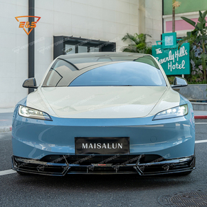 Difusor trasero LED Tesla Model 3 2024, kit de carrocería negra brillante no destructiva, actualización con modificación de coche MSL - Product Image 5