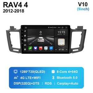 安卓10车载多媒体全球定位系统适用于丰田RAV4 2012-2018 DVD播放器 - Product Image 3