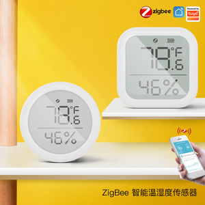 Цифровой дисплей Tuya ZigBee, Умный домашний датчик температуры и влажности, приложение, пульт дистанционного управления, умный датчик - Product Image 4