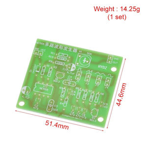NE555 çok kanallı dalga formu jeneratörü, kare dalga testere dişi dalgası, üçgen dalga sinüs dalgası elektronik üretim kiti - Product Image 6