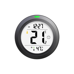 Smart Home 3-en-1 Wireless IR Control remoto Termostato digital y sensor de humedad con pantalla LCD Higrómetro de plástico - Product Image 1