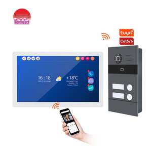 Miglior prezzo visibile fornitore TCP/IP Visual Interphone sistema Tuya cablato Video citofono Wifi con campanello porta per 2 case - Product Image 1