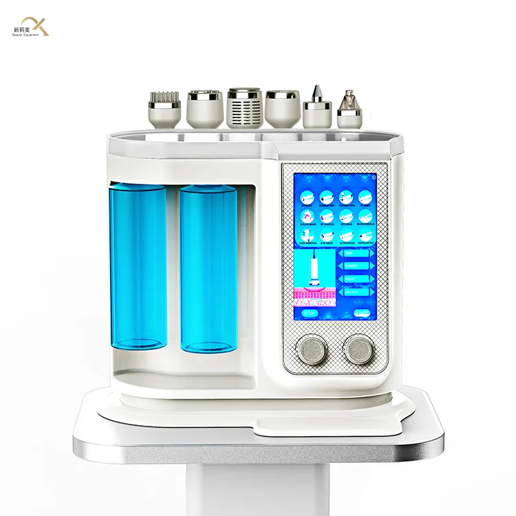 2023 Neueste Design Gesichts pflege Maschine Hauts traffung Hautpflege Sauerstoff Wasser Peeling Facial Beauty Machine