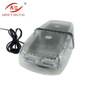 CH-906A-<strong>36</strong> <strong>Led</strong> Flashing Warning Mini Beacon Rotating Light bar 12-24 <strong>Volt</strong> Amber for Lorry Top Roof - Product Image 3