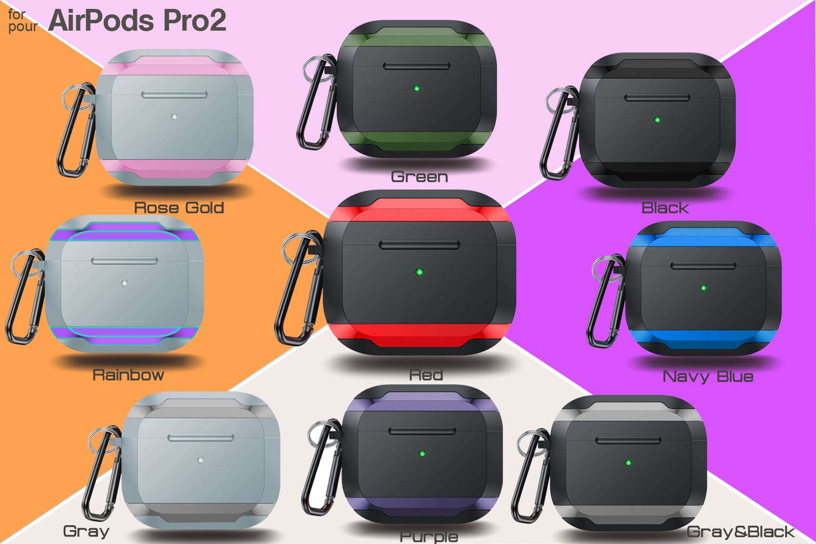 for AirPods 1/2 Blue