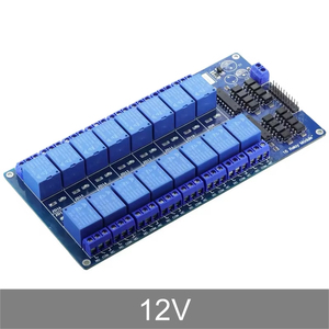 Modulo relè 5V 12V 24V 16 canali per arduino braccio PIC AVR DSP relè elettronico piastra di isolamento accoppiatore ottico - Product Image 3