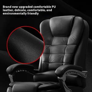 Ergonomische Moderne Designlift Bureaustoel Voor Thuisgebruik Comfortabele Rugleuning Voor Lang Zitten Gemaakt Van Synthetisch Leer - Product Image 5