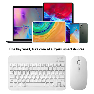 BT <strong>Keyboard</strong> for Apple <strong>Android</strong> Mobile Phone Universal Ultra-Thin Portable <strong>Keyboard</strong> with <strong>Mouse</strong> Set - Product Image 3