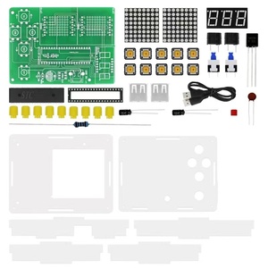51マイクロコントローラーゲームコンソールTetris/Snakeドットマトリックスゲーム電子モジュールメーカーDIYキット - Product Image 6