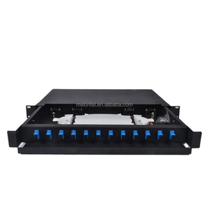 MT-1006-SC yüksek kalite 19 "Network dolabı montaj tipi SPCC 1U tam yüklü 12 24 çekirdek ODF SC A/PC adaptörü ve Pigtails ile - Product Image 1
