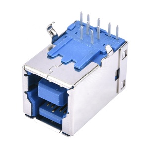 9 针卧式USB 3.0 Type-B女DIP 90 度连接器端口插座 - Product Image 6