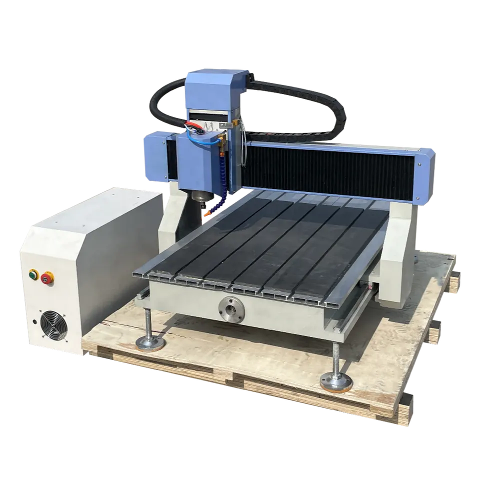 Cnc router frame 3 assi in alluminio desktop cncengriving machine 6090