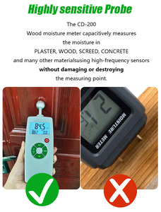 Wall Concrete Wood Humidity Moisture Management <strong>Tester</strong> Timber Damp Detector Tree <strong>Density</strong> Digital Wood Moisture Meter Hygrometer