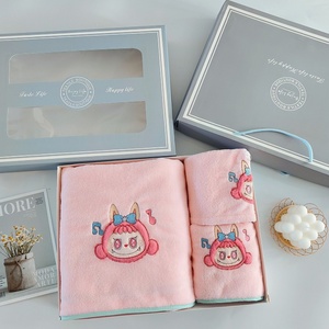 Cute Cartoon Super Gift <strong>Towel</strong> Micro-fiber Bath and Face <strong>Towel</strong> for Spa Use Promotional Gift Customized Labubu <strong>Towel</strong> - Product Image 3