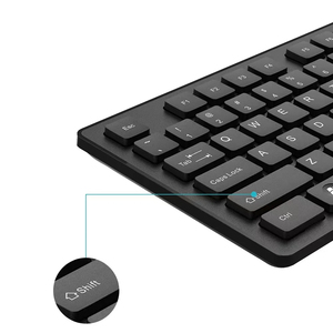 Teclado y ratón inalámbricos personalizados FD K3, combinación de ratón y teclado inalámbricos de tamaño completo, teclado inalámbrico USB silencioso de 2,4 GHz - Product Image 1