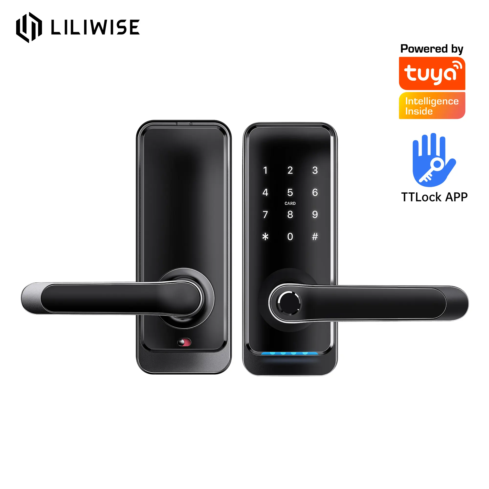 Liliwi-fi-cerradura electrónica Digital de alta seguridad, dispositivo de cierre inteligente, sin llave, resistente al agua, para casa, Airbnb, proyecto de apartamento