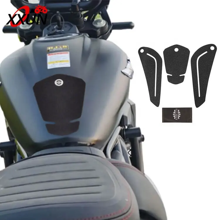 XXUN-almohadillas antideslizantes para tanque de combustible de motocicleta, Protector adhesivo de tracción con agarre de rodilla de Gas para HAOJUE TR300 TR-300 TR 300 2021 2022