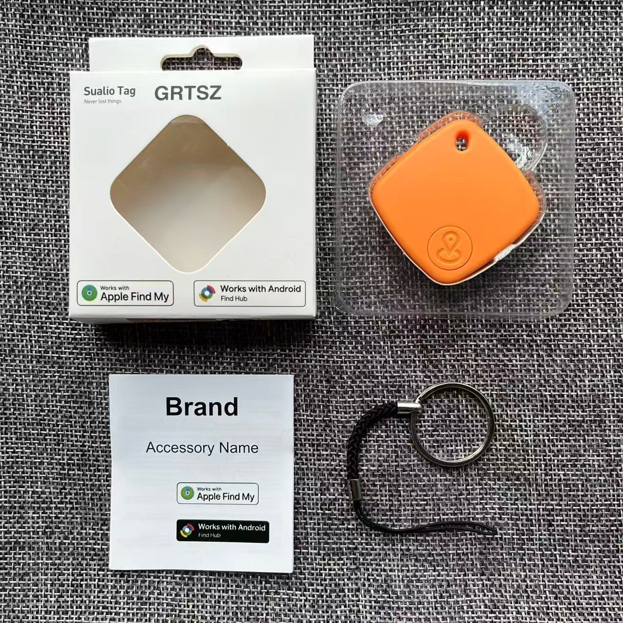 F2 ระบบคู่ - สีส้ม + สายคล้อง (1 แพ็ค)