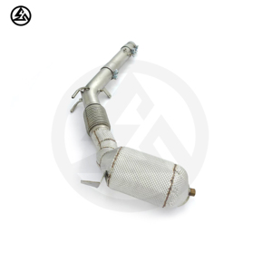 CSZ High Performance Stainless Steel Catted Downpipe for VolkSwagon VW GOLF8 GTI Catted Downpipe <strong>Header</strong> With OPF Heat Shield - Product Image 6