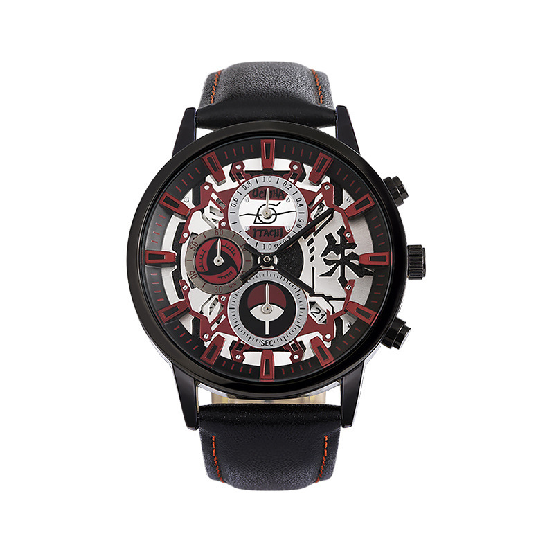 Black Shipborne ferret five-pin quartz watch