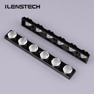 Lined-up 6 <strong>LED</strong> Lens <strong>Array</strong> 20*55 Degree Double Beam Angle Module Lens for Commercial Lighting - Product Image 3