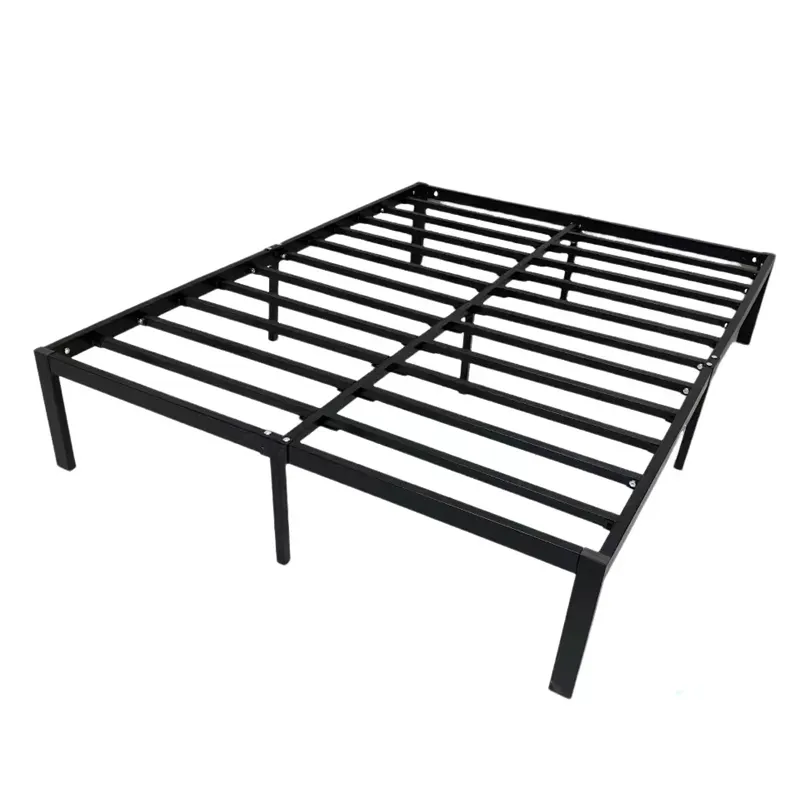 Premium Qualität Schlafzimmermöbel Bettrahmen Metall Doppelbett Doppelbett größe Edelstahl Eisen Metall-Bettrahmen