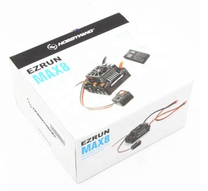 Водонепроницаемый бесщеточный контроллер скорости Hobbywing EZRUN Max8 150A ESC WP с программной картой XT90 T TX RX Plug для RC 1/8 автомобиля