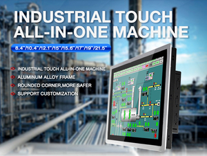 10.4'' <strong>Embedded</strong> Panel X86 or Linux OS Android All in One Touch Screen Ip65 Flat Front Shell Capacitive Industrial Touch Panel PC - Product Image 4