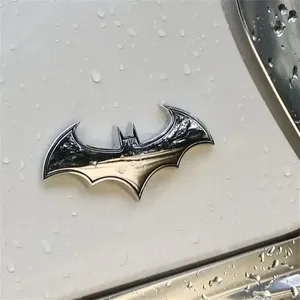 クールな自動車3Dメタルバトエンブレムバッジ自動ロゴカースタイリング安全アクセサリー-車とオートバイ用テールデカール