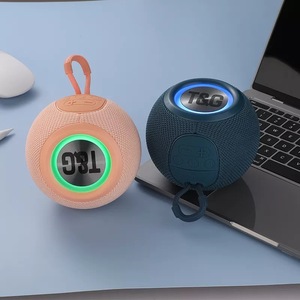 TG337 <strong>MINI</strong> Portable Wireless <strong>Speaker</strong> Colorful RGB Light FFabric TF Card <strong>USB</strong> Play Subwoofer Rotundity FM Radio Aux 3.5mm <strong>Input</strong> - Product Image 1