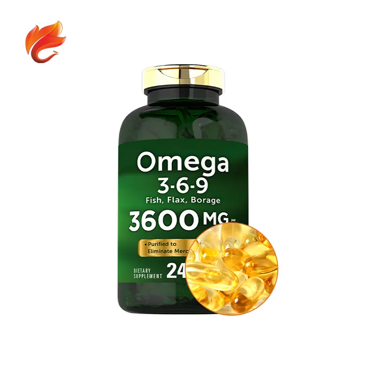 Omega perda de peso, produto de 3 6 9 cápsulas, etiqueta privada, produtos de beleza, óleo de peixe para bunda grande e quadril, omega 369 softgel