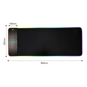 Kablosuz şarj RGB oyun Mouse Pad ekstra büyük Mousepad kaymaz kauçuk taban bilgisayar klavye matı ev ofis için - Product Image 2