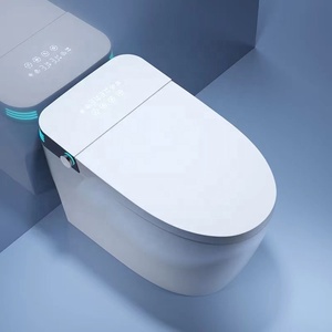 חדש חדש אוטומטי כלי סניטריים אוטומטי flush אינטליגנטי WC comode בידה שירותים p מלכודת אמבטיה wc חכם שירותים