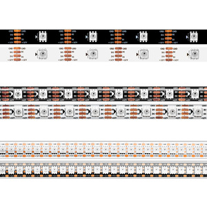 แถบไฟ LED WS2815พิกเซล12V WS2812B WS2813ที่อัปเดตสามารถระบุที่อยู่ได้แบบ Dual-Breakpoint Resume 30/60/144 LED/m - Product Image 5