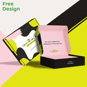 Fabrik Großhandel Custom Printed Blank Verpackungs box Plain Wellpappe Pink Versand karton für Papier box - Product Image 2