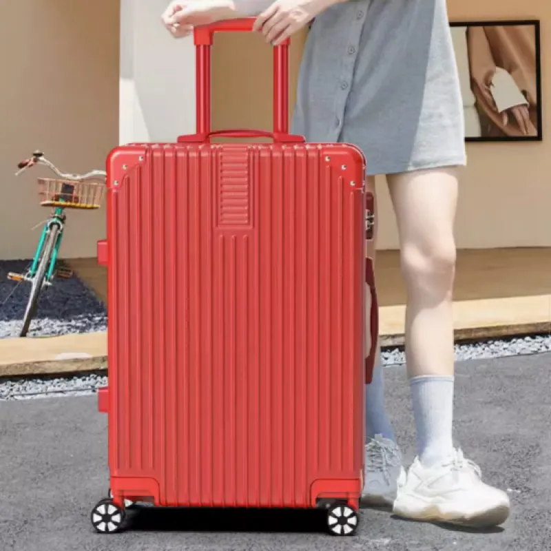旅行バッグアルミABS PC荷物スーツケース荷物セット4ピーストロリーバッグメーカー