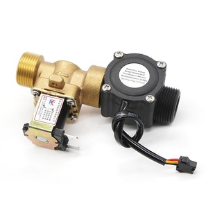 1/2'' 3/4'' Brass Digital Electric Combination Valve One-<strong>Way</strong> Water Flow Meter Hall Sensor Normally Closed <strong>on</strong> off Control Valve - Product Image 6