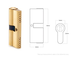 45/55mm European Cylinder <strong>Lock</strong> Profile <strong>Computer</strong> <strong>Keys</strong> Solid Double Open Safe Door Cheap Mortise <strong>Lock</strong> Cylinder - Product Image 4
