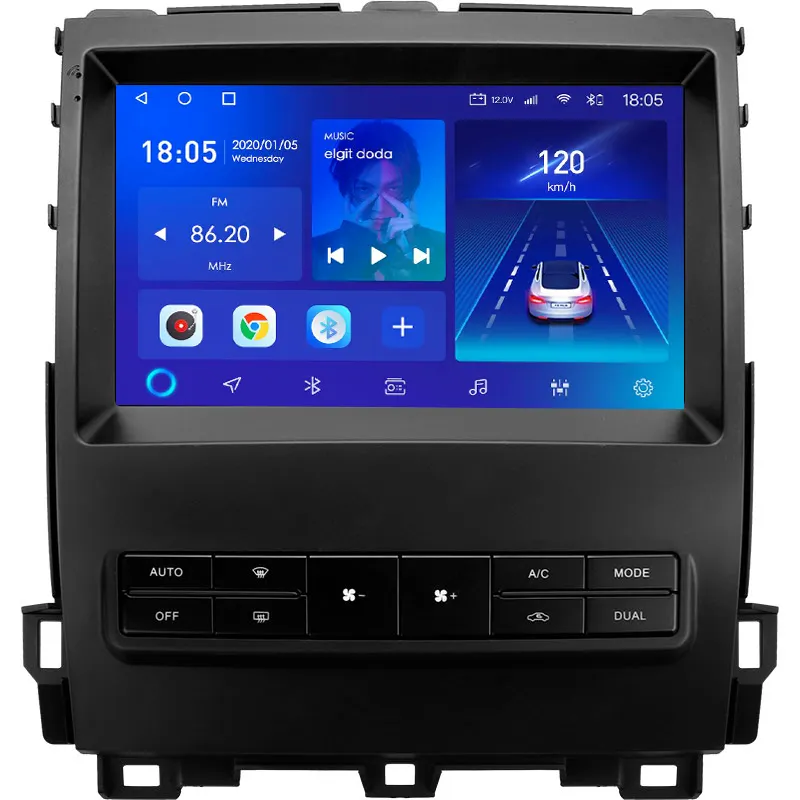 Radio con GPS para coche, reproductor estéreo con navegador, TS10, FYT7862, para Toyota Land Cruiser Prado 120, Lexus GX470, GX 470, J120, 2002-2009, No 2di