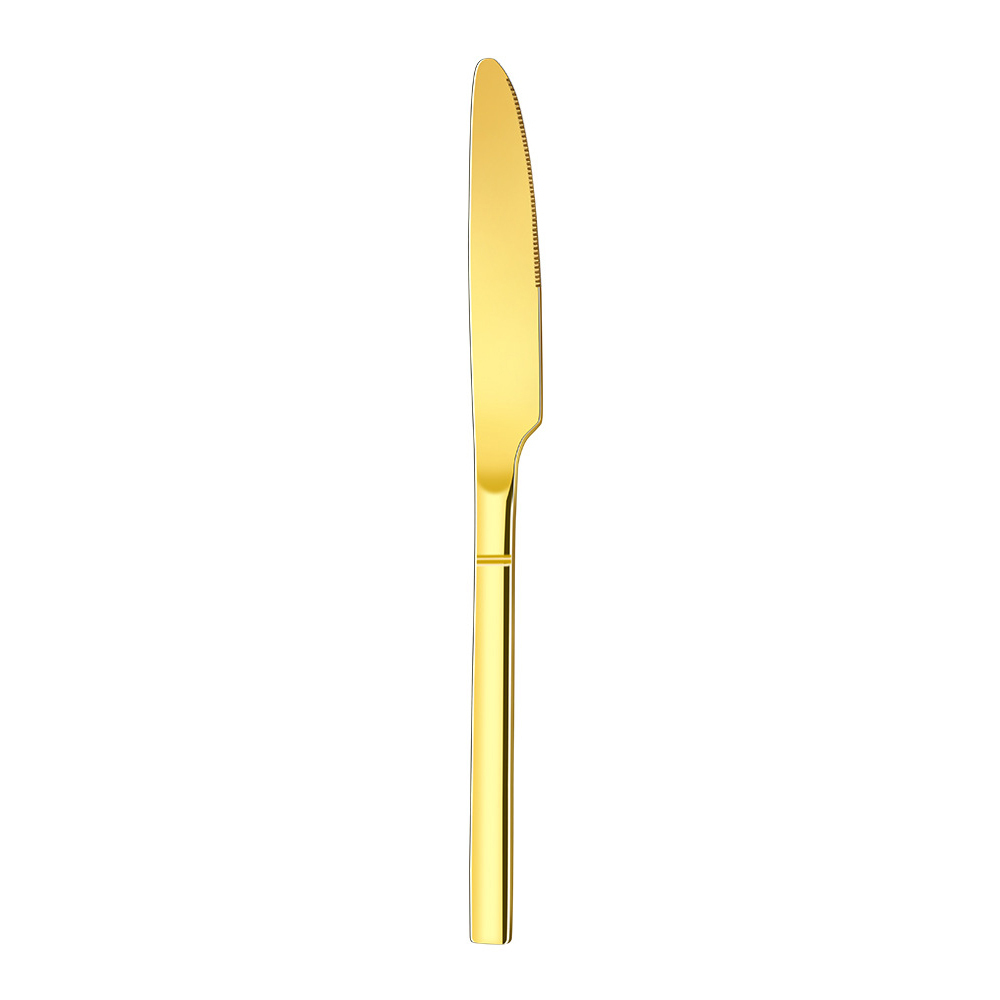 Cuchillo de mesa dorado