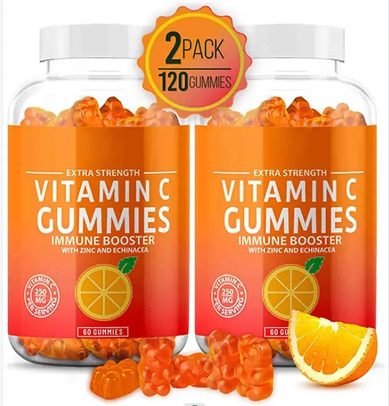 La vendita calda promuove la digestione Oem gommoso anguria vitamine per adulti 1000Mg vitamina C D K zinco Gummies