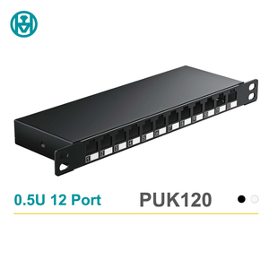 Enmane 0.5U 2 4 6 8 Puerto Uso en el hogar Mini Panel de conexión de red en blanco de montaje en superficie - Product Image 5
