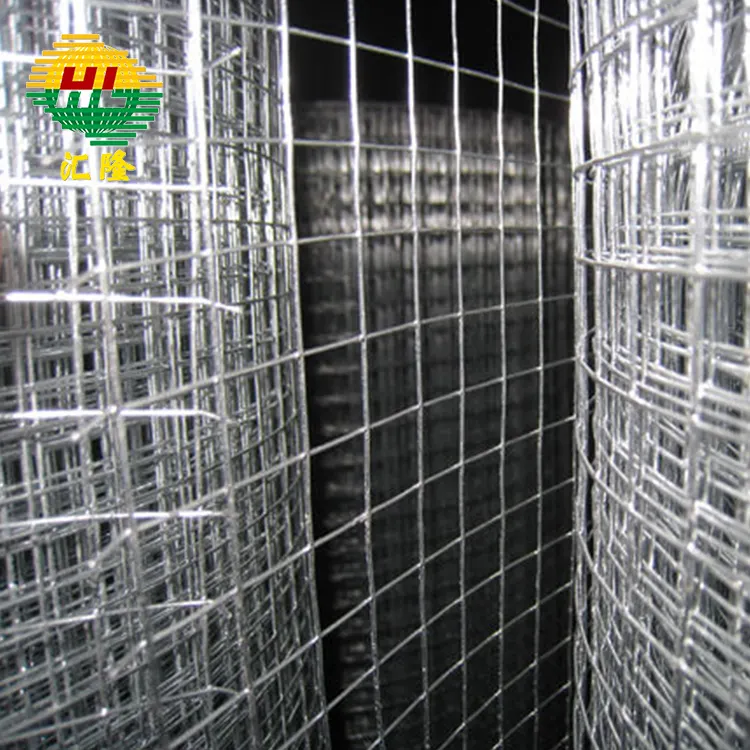 Preço de fábrica Galvanizado 1/2 "1" Malha De Arame Soldado Ferro Wire Mesh Roll