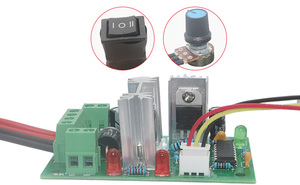CCM2 10-30V PWM DC controlador de motor interruptor Reversible 120W PWM regulador de velocidad del motor ajustable controlador de motor sin escobillas - Product Image 3