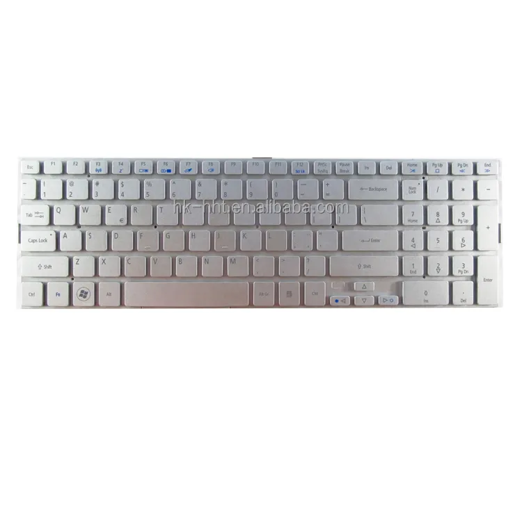 Factory price notebook keyboard for Acer 5943 5943G 5950 5950G 8943 8943G laptop keyboard silver