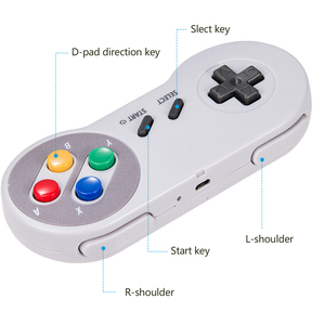 USB 2.4GHz Wireless SNES <strong>Controller</strong> Gamepad Compatible with PC MAC <strong>Raspberry</strong> <strong>Pi</strong> Linux