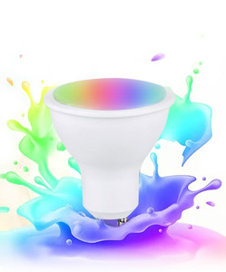 GU10 5W RGB + W renkli LED lamba ışığı 16 renk değiştirme ampul + uzaktan kumanda led rgb ampul - Product Image 2