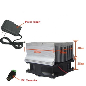 Wholesale DIY Fans Cooling System Kit 60 Degree Glass Led Lens Holder Aluminum <strong>Heatsink</strong> for 10W <strong>20W</strong> 30W 50W Led Chip Module - Product Image 3
