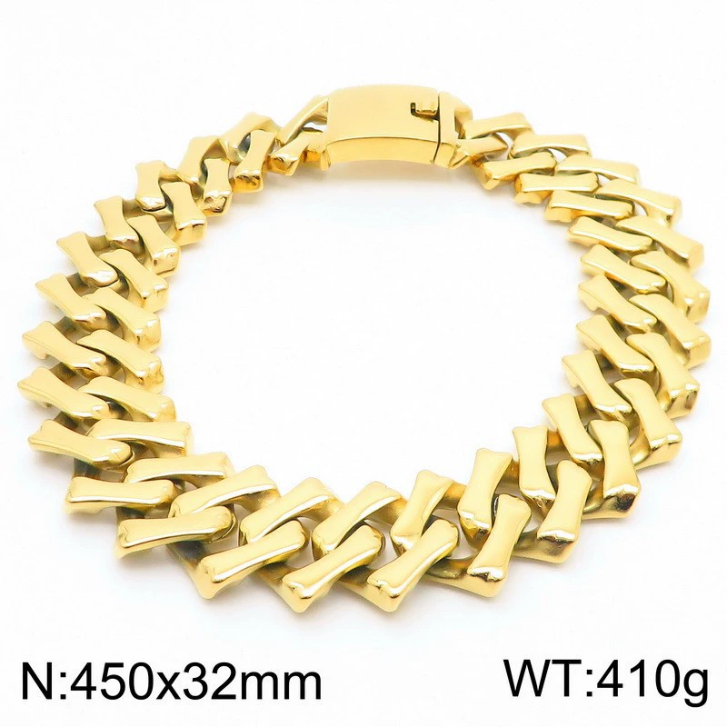 Collier poli or 45cm * 32mm