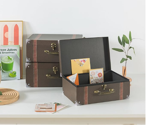 PU saplı yeni stil büyük karton bavul kutusu - Product Image 6